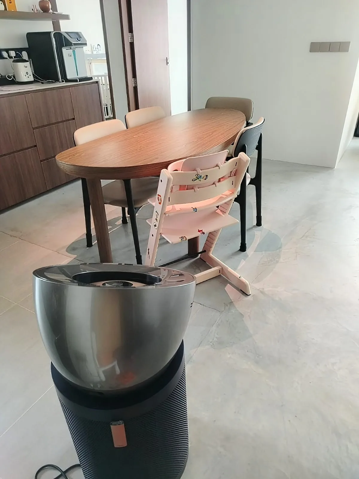 Live-out helper home support โ dining area and kitchen left neat and tidy
