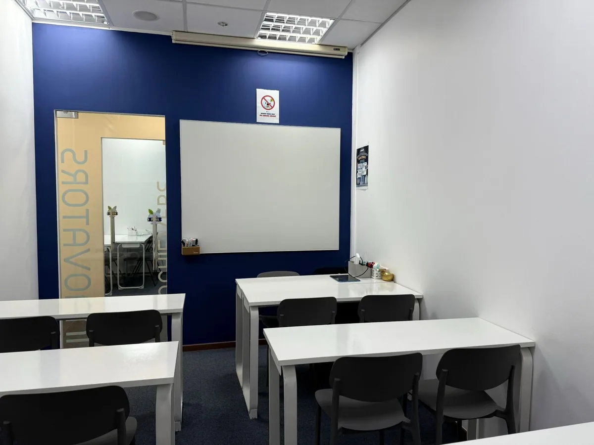 Office cleaning result โ small classroom immaculately clean